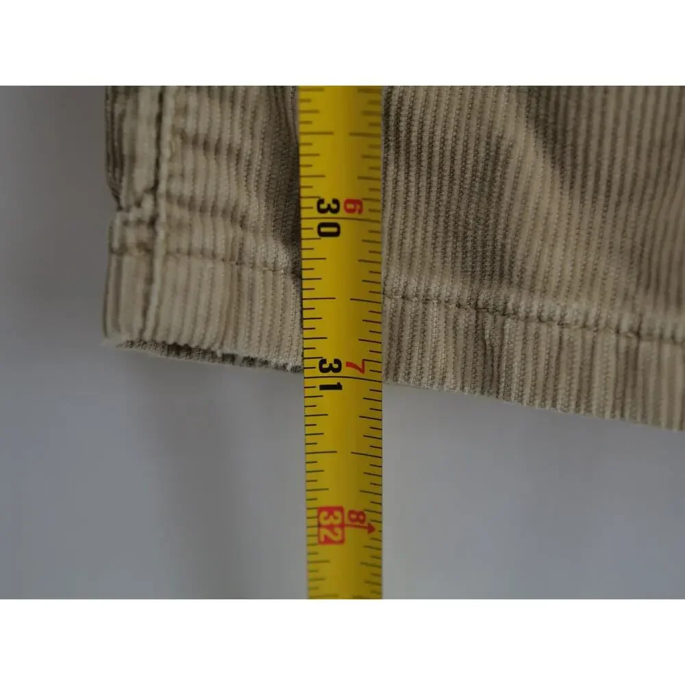 Vintage‎ Polo Ralph Lauren Corduroy Pants Mens 36x32 Beige Wide Straight Leg